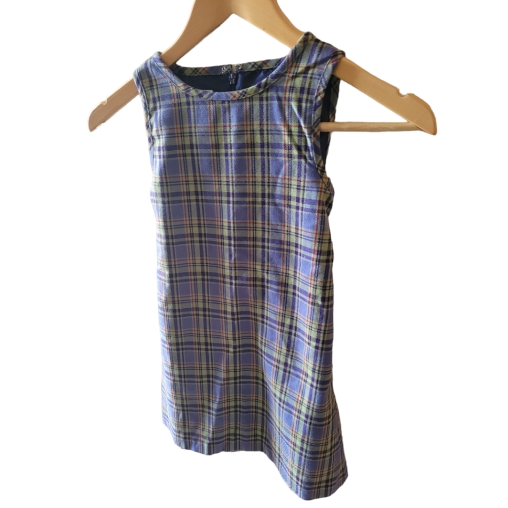 Talbots Kids Girls Plaid Multicolored Jumper Size 4 Preppy Classic